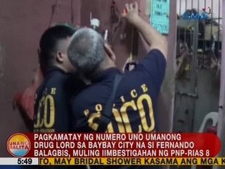 Pagkamatay ng numero uno umanong drug lord sa Baybay City, muling iimbestigahan ng PNP-RIAS 8