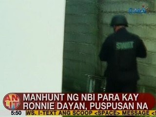 UB: Manhunt ng NBI para kay Ronnie Dayan, puspusan na