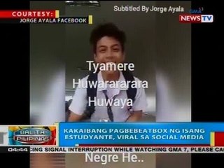 BP: Kakaibang pagbebeatbox ng isang estudyante, viral sa social media