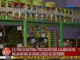 UB: EO para sa National Firecracker Ban, ilalabas na ng Malakanyang sa unang linggo ng Disyembre