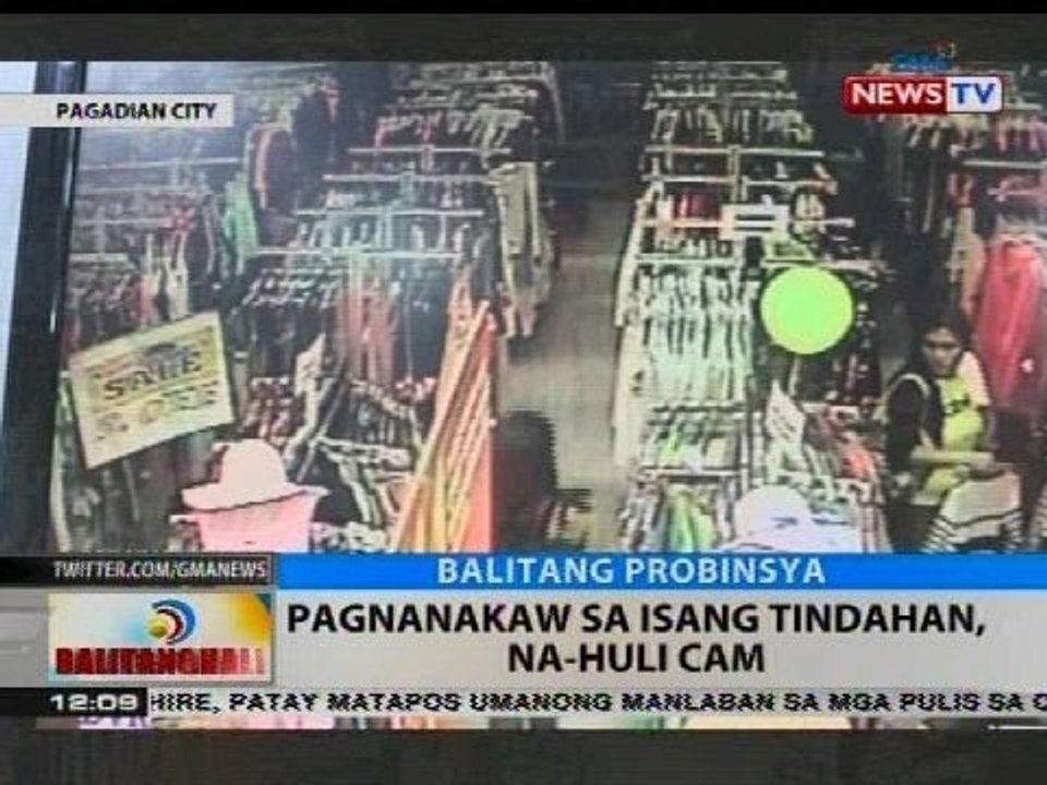 BT: Pagnanakaw sa isang tindahan, na-huli cam
