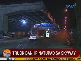 UB: Truck ban, ipinatupad sa Skyway
