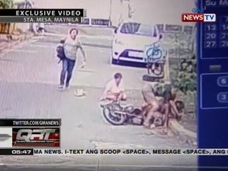 QRT: 2 snatcher ng cellphone, pinagtulungan gulpihin ng mag-ina
