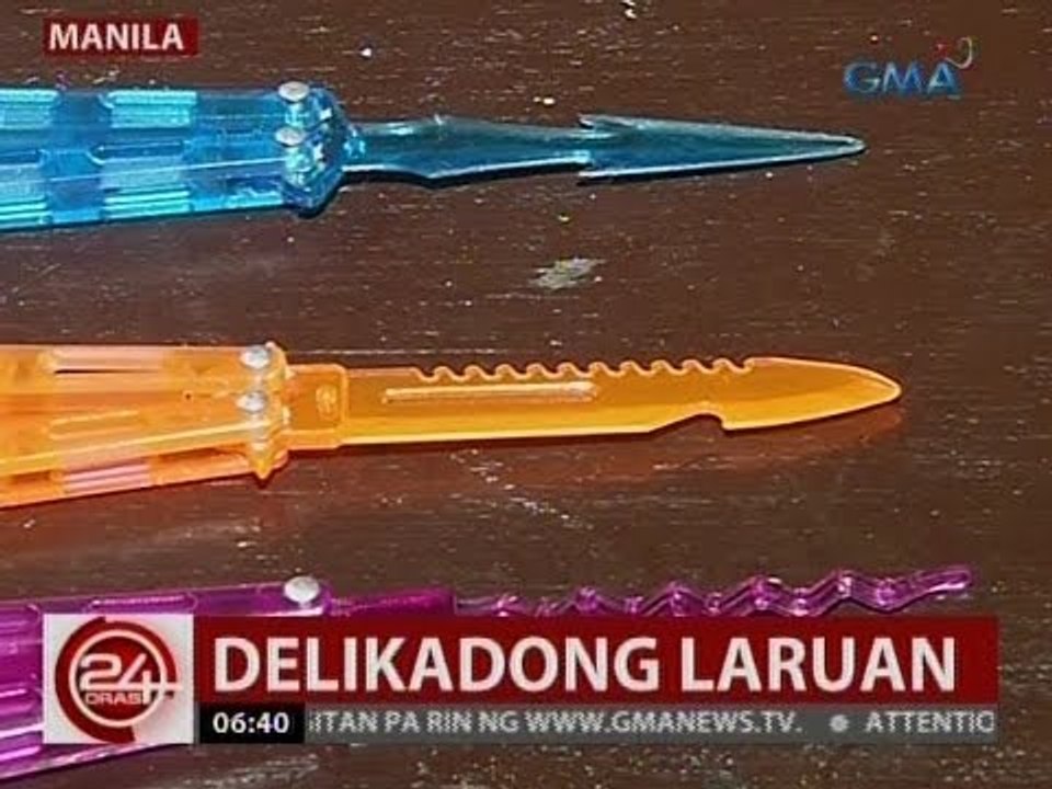 24 Oras: Mga ibinebentang plastik na balisong, pinakukumpiska