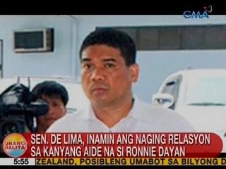 UB: Sen. De lima, inamin ang naging relasyon sa kanyang aide na si Ronnie Dayan