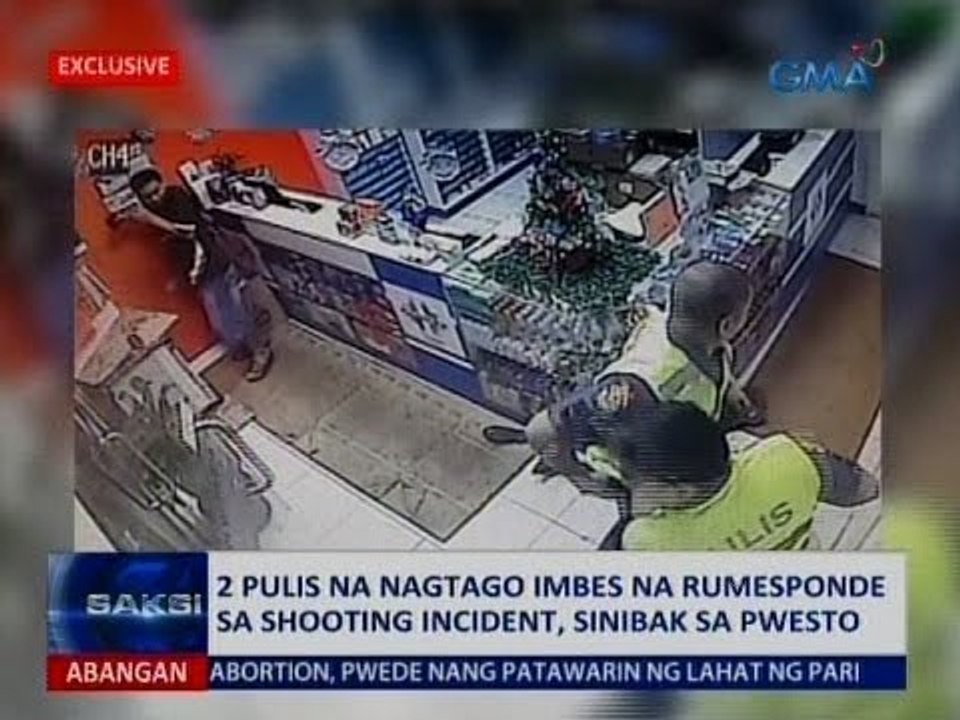 2 pulis na nagtago imbes na rumesponde sa shooting incident, sinibak sa pwesto