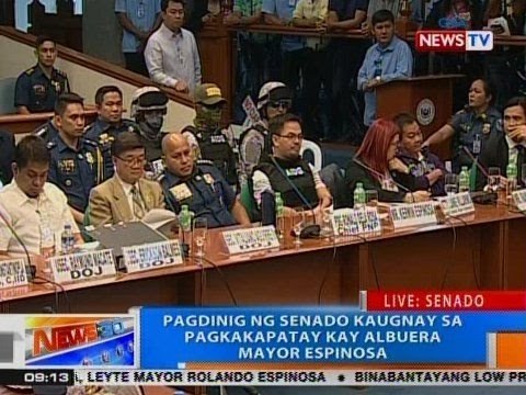NTG: Pagdinig ng Senado kaugnay sa pagkakapatay kay Albuera Mayor Rolando Espinosa