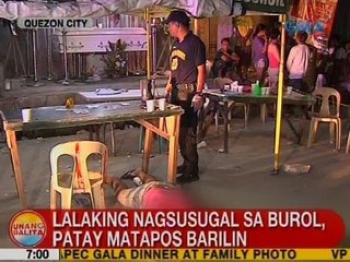 UB: Lalaking nagsusugal sa burol, patay matapos barilin sa QC