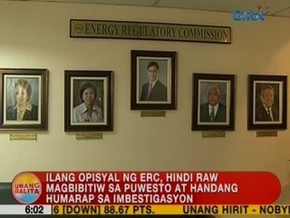 Ilang opisyal ng ERC, hindi raw magbibitiw sa puwesto at handang humarap sa imbestigasyon