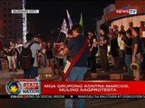 SONA: Mga grupong kontra-Marcos, muling nagprotesta