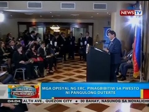 BP: Mga opisyal ng ERC, pinagbibitiw sa pwesto ni Pang. Duterte