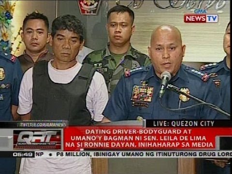 Dating driver-bodyguard at umano'y bagman ni Sen. De Lima na si Ronnie Dayan, inihaharap sa media