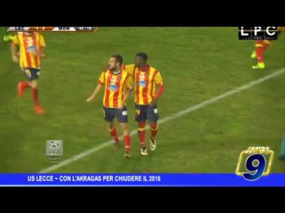 Us Lecce | Con l'Akragas per chiudere il 2016