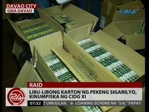 24 Oras: Libu-libong karton ng pekeng sigarilyo, kinumpiska ng CIDG XI