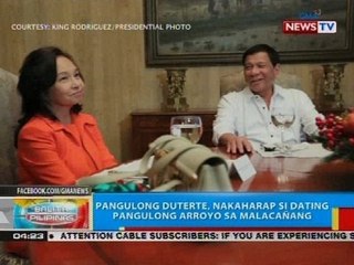 Pangulong Duterte, nakaharap si dating Pangulong Arroyo sa Malacañang