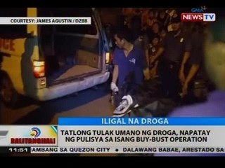 Tatlong tulak umano ng droga, napatay ng pulisya sa isang buy-bust operation