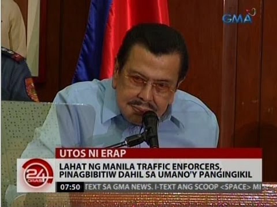 Lahat ng Manila Traffic Enforcers, pinagbibitiw dahil sa umano'y pangingikil