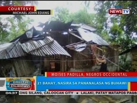 BP: 21 bahay, nasira sa pananalasa ng buhawi