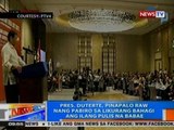 NTG: Pres. Duterte, pinapalo raw nang pabiro sa likurang bahagi ang ilang pulis na babae