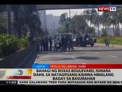 BT: Bahagi ng Roxas blvd., isinara dahil sa natagpuang kahina-hinalang bagay sa basurahan