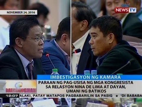 BT: Paraan ng pag-usisa ng mga kongresista sa relasyon nina De Lima at Dayan, umani ng batikos