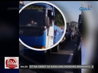 Mga nagnanakaw sa mga truck na   ipit sa traffic, huli cam