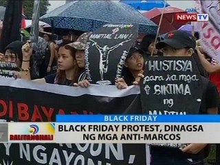 BT: Black friday protest, dinagsa ng mga anti-Marcos
