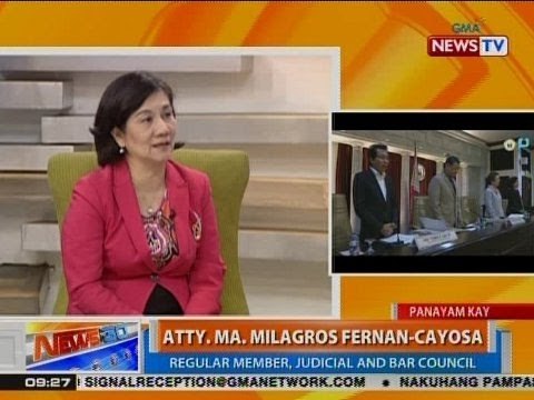 NTG: Panayam kay Atty. Ma. Milagros Fernan-Cayosa, regular member ng Judicial and Bar Council