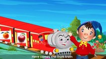 Noddy Fruit Train Nursery Rhymes For Children | Kids 3D Animated Cartoon Action With Fruit Names