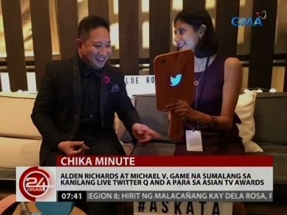 Alden Richards at Michael V,  sumalang sa kanilang live twitter q and a para sa asian tv awards