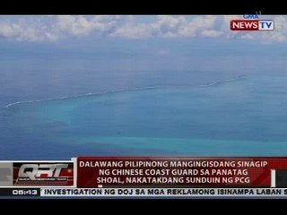 Dalawang Pilipinong mangingisdang sinagip ng Chinese Coast Guard, nakatakdang sunduin ng PCG