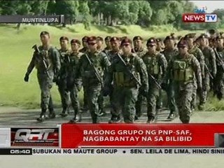 QRT: Bagong grupo ng PNP-SAF, nagbabantay na sa bilibid