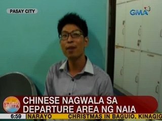 UB: Chinese, nagwala sa departure area ng NAIA