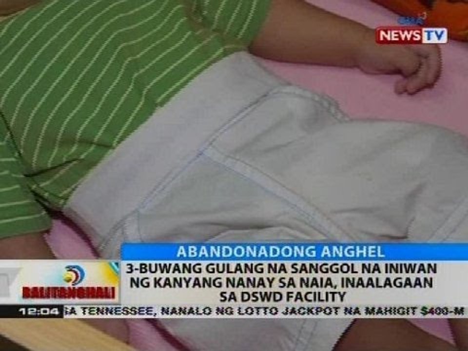 3-buwang gulang na sanggol na iniwan ng kanyang nanay sa NAIA, inaalagaan sa DSWD facility
