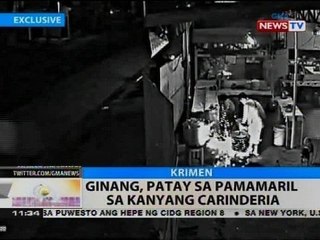 BT: Ginang, patay sa pamamaril sa kanyang carinderia