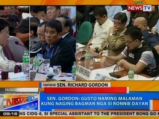 Gordon: Magandang magkaharap sina Espinosa at Dayan para malaman kung sino ang nagsasabi ng totoo