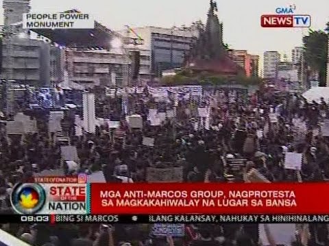Mga tutol sa paghimlay kay dating Pang. Marcos sa LNMB, muling nagprotesta