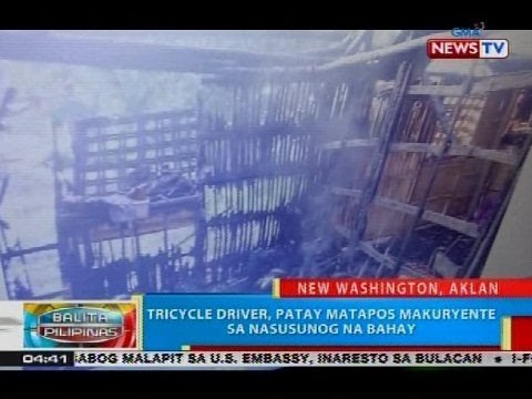 BP: Tricycle driver, patay matapos makuryente sa nasusunog na bahay