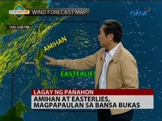24 Oras: Amihan at Easterlies, magpapaulan sa bansa bukas