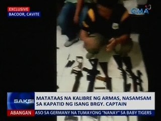 Saksi: Matataas na kalibre ng armas, nasamsam sa kapatid ng isang brgy. captain