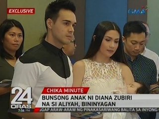 24 Oras: EXCLUSIVE: bunsong anak ni Diana Zubiri na si Aliyah, bininyagan