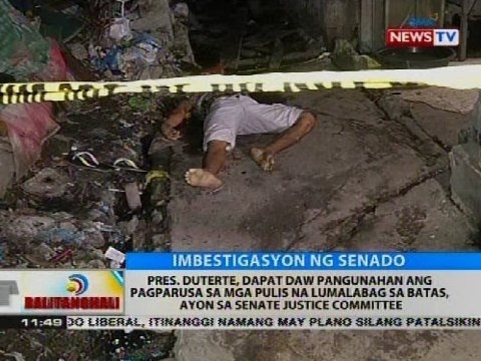 Pres. Duterte, dapat daw pangunahan ang pagparusa sa mga pulis na lumalabag sa batas, ayon sa SJC