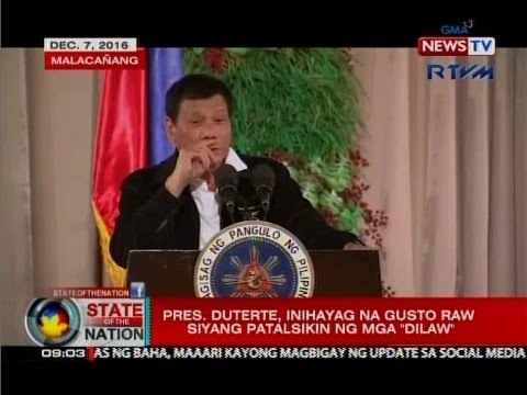 Sona: Pres. Duterte, inihayag na gusto raw siyang patalsikin ng mga dilaw