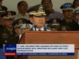 Saksi: Pagtalaga kay LT. Gen. Eduardo Año bilang AFP Chief of Staff, bakit binatikos ng ilan?
