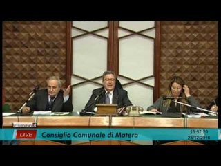 Consiglio comunale di Matera 28/12/2016