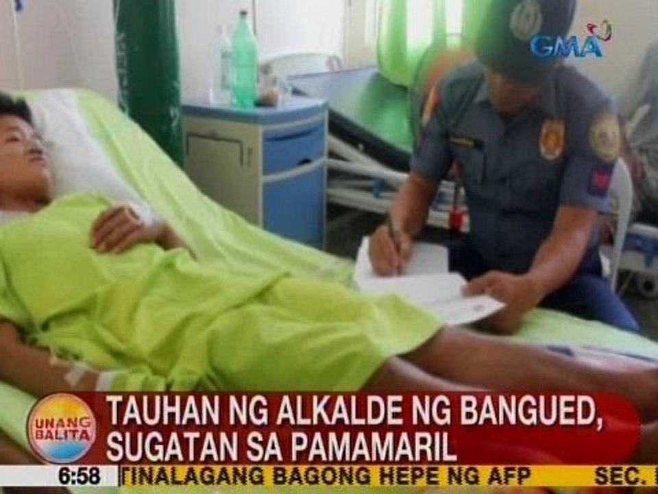 UB: Tauhan ng alkalde ng Bangued, Abra, sugatan sa pamamaril