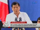Pres. Duterte, hindi raw hahayaang makulong ang mga pulis na kasama sa kampanya kontra droga