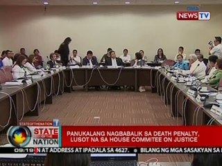 SONA: Panukalang nagbabalik sa death penalty, lusot na sa House Commitee on Justice