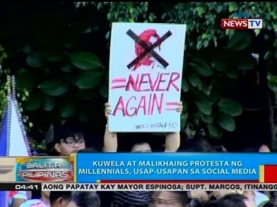 BP: Kuwela at malikhaing protesta ng millennials, usap-usapan sa social media