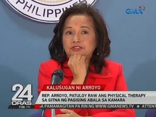 24 Oras: Rep. Arroyo, patuloy raw ang physical therapy sa gitna ng pagiging abala sa KAMARA